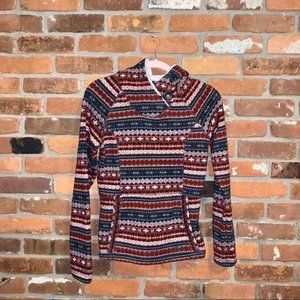 Koppen Fleece Lined Hooded Pullover Size Small